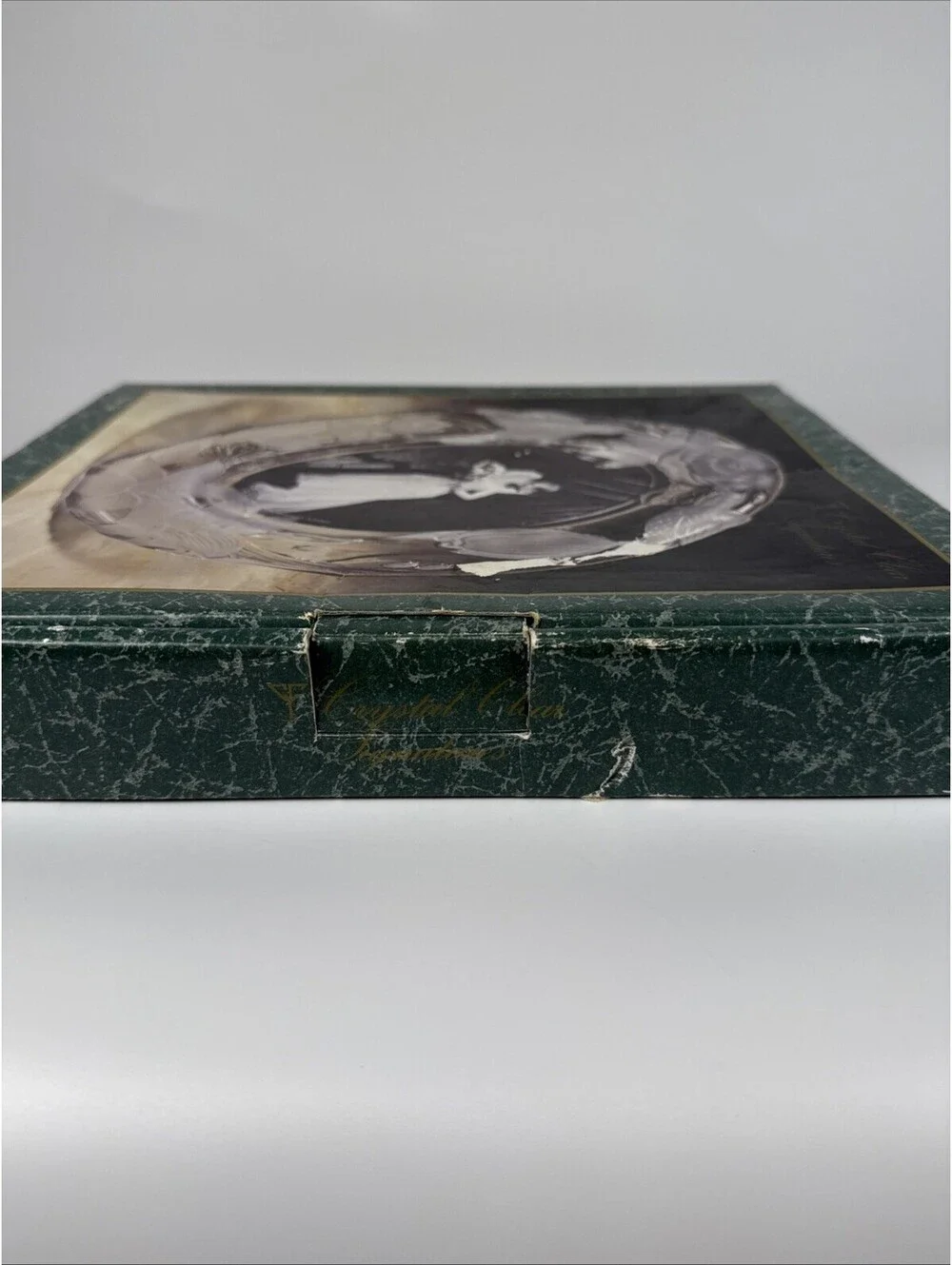 Vintage Crystal Clear Signatures Paradise Garden Oval 5x7 Photo Frame Boxed